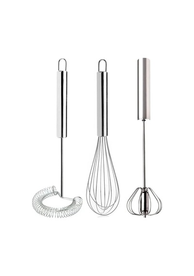 3'lü Çırpıcı Set, Otomatik Basmalı Çırpıcı, Tel Çırpıcı, Yumurta Çırpıcı Sos Karıştırıcı Mikser. Pas Diğer
