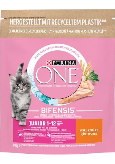Purina One Junior Tavuklu Yavru Kedi Maması 2 x 800 G