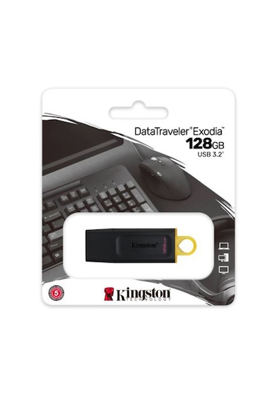 Kingston Dtx/128gb Exodia 128 Gb Usb 3.2 Flash Bellek 5-adet