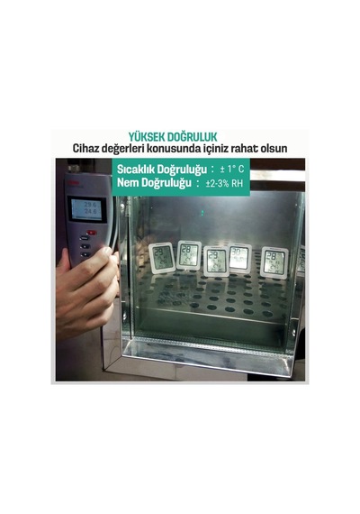 Thermopro Tp50 Termometre İç Mekan Dijital Sıcaklık Ve Nem Ölçer - 2 Adet