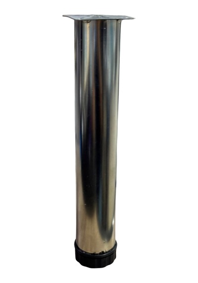 Cateksss Tablalı Ayarlı Metal Dolap Tezgah Baza Sehpa Koltuk Kanepe Ayağı Krom Çap:51 Mm 35 Cm - 30 Lu Paket