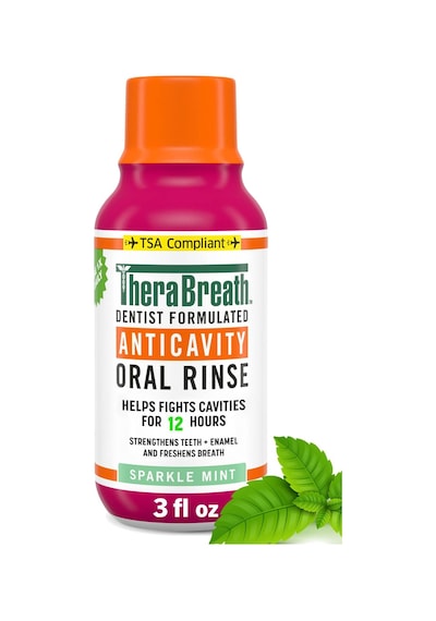 Thera Breath Anticavity Sparkle Mint Ağız Çalkalama Suyu 88.7ml Seyahat Boyu