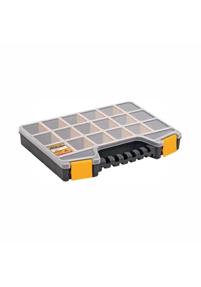 18 Bölmeli Vida Çivi Düğme Taşıma Alet Takım Çantası Organizer Bo N11.751