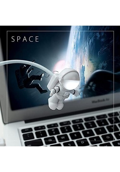 Yaratıcı Astronot Usb Işık Esnek Usb Led Işık Dizüstü Bilgisayar, Masaüstü, Pc Ve Mac Bilgisayar İçin, Güç Bankası Veya Dizüstü Bilgisayardan Güç