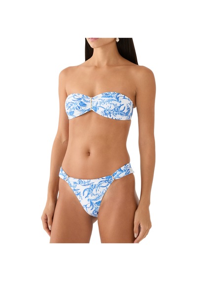 Melissa Odabash Mavi Yaprak Bikini Üstü Çok Renkli