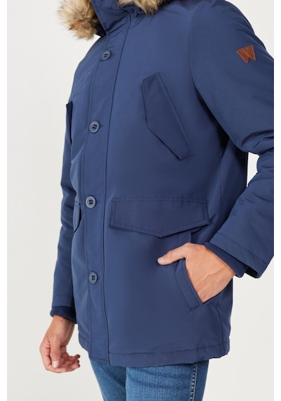 Wrangler Regular Fit Normal Kesim Dik Yaka Lacivert Parka Ceket Lacivert Wrangler Regular Fit Normal Kesim Dik Yaka Lacivert Parka Ceket Lacivert