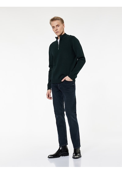 Koton Cepli Straight Fit Düz Paça Jean Pantolon - Straight Fit Mark Jeans Koyu İndigo 7wam40029nd Koton Cepli Straight Fit Düz Paça Jean Pantolon - Straight Fit Mark Jeans Koyu İndigo 7wam40029nd
