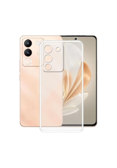 Teleplus Vivo V30 Lite Kılıf Kamera Korumalı Jelly Transparan Kapak
