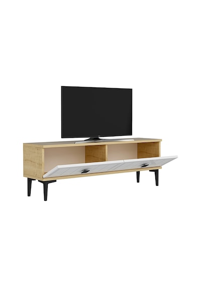 Tsa1201db - Yuka Tv Stand Safirmeşe-beyaz 120cm Safirmeşe-beyaz Tsa1201db - Yuka Tv Stand Safirmeşe-beyaz 120cm Safirmeşe-beyaz
