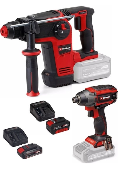 Einhell TP-HD 18/26 Li Bl Akülü Pnömatik Matkap + TP-CI 18/220 Li Bl Vidalama 2.5ah+4.0AH Akülü Kömürsüz Set Einhell TP-HD 18/26 Li Bl Akülü Pnömatik Matkap + TP-CI 18/220 Li Bl Vidalama 2.5ah+4.0AH Akülü Kömürsüz Set