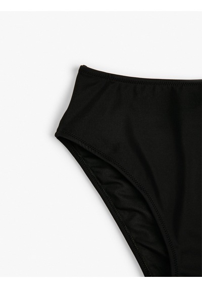 Koton Yüksek Bel Bikini Altı Basic Siyah 3sak00188bm 3SAK00188BM999
