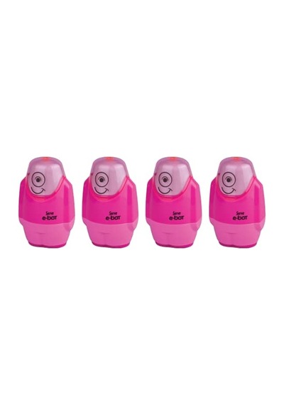 E-bot Silgili Kalemtıraş Fosforlu Pembe 4lu Set Genel