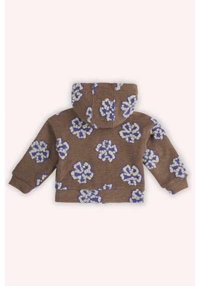 Kız Bebek Fermuarlı Camel Ceket Çok Renkli