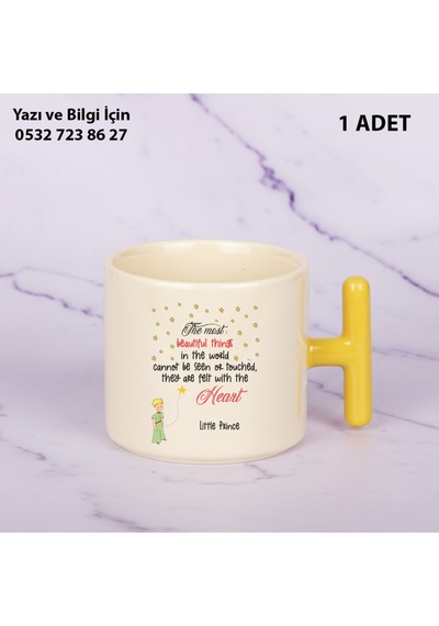 Küçük Prens Baskılı The Little Prince Kupa Bardak Sarı