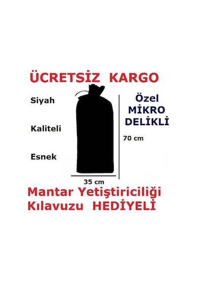 İstiridye Kavak Ve KüLür Mantarı Kompostu Ekim Poşeti 100 Adet