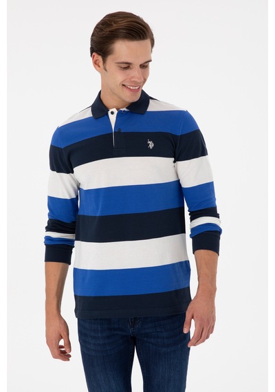 U.S. Polo Assn. Erkek Regular Fit Polo Yaka Saks Sweatshirt 50293428-VR045