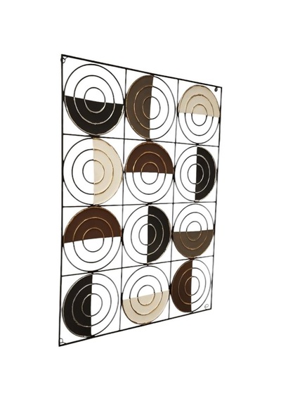 T.concept Yuvarlak Desenli Metal Duvar Aksesuarı