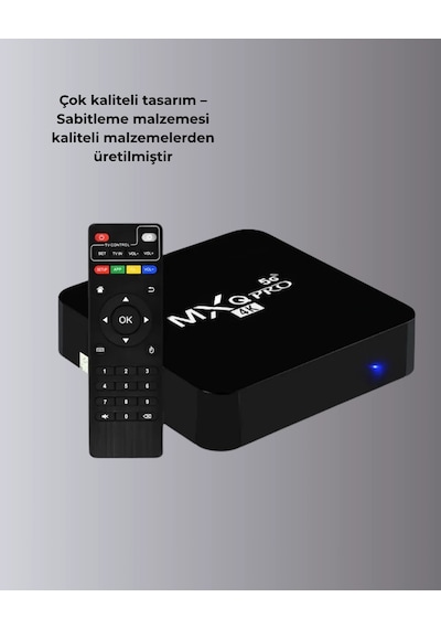 Mey İthalat Android Tv Box 4k 2gb Ram 16gb Rom, Kablosuz Wi-fi Medya Oynatıcı Diğer