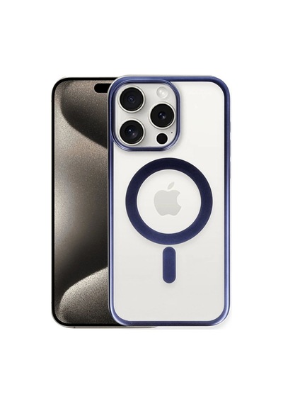 Apple İphone 15 Pro Max Kılıf Erozi Magsafe Kapak - Lacivert