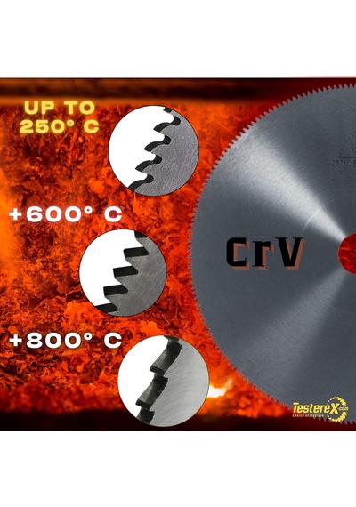 Krabbe 400x3x40mm 230 Papağan Diş Chrome Vanadium Crv Friksiyon Ve Sıcak Kesim Testere Bıçağı