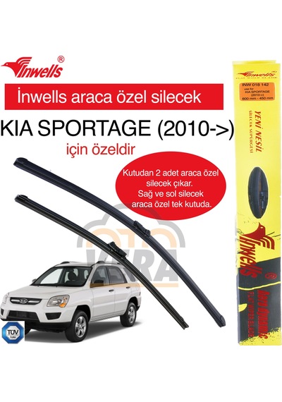 Kıa Sportage 2010- İnwells Araca Özel Silecek Takımı Inw018142
