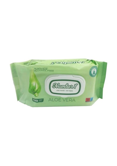 Number1 Aloe Veralı Islak Mendil 120'li