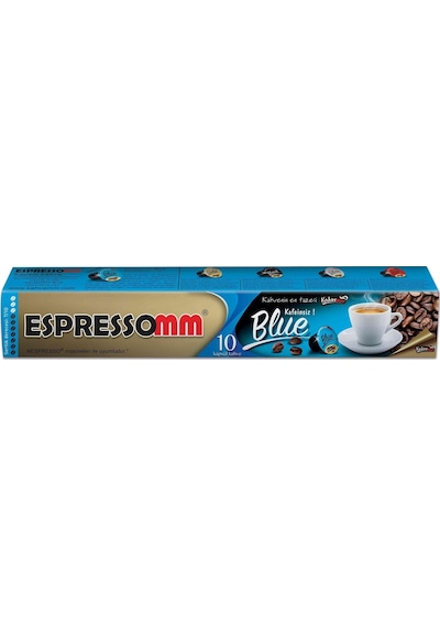 Espressomm Nespresso Uyumlu Blue Kafeinsiz Kapsül Kahve 100 Adet
