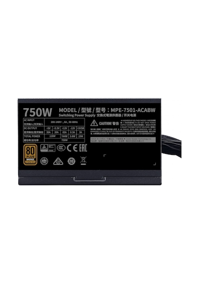 Cooler Master MPE-7501-ACABW-BEU MWE V2 750W 80+ Bronze Güç Kaynağı