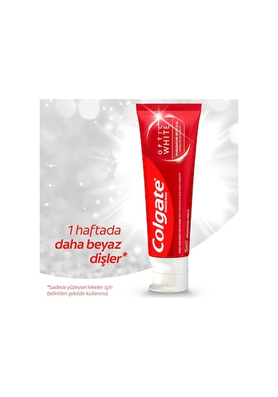 Colgate Optic White Parıldayan Beyazlık Beyazlatıcı Diş Macunu 3 x 75 ML