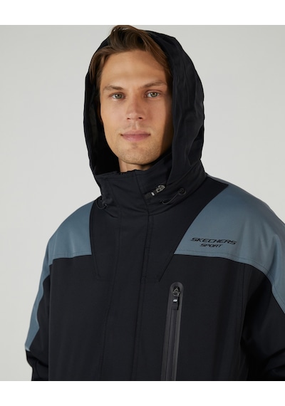Skechers M Outerwear Padded Jacket Erkek Siyah Mont S242035-001 Siyah