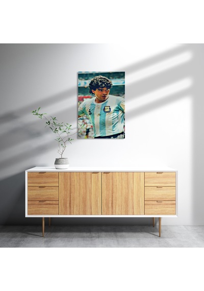 Cakasepetim Diego Maradona Arjantin Milli Takımında Ahşap Mdf Tablo