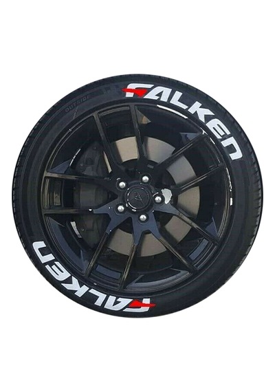 Lastik Yazısı Falken Araç Lastik Stickeri 31mm Büyük Boy 8adet