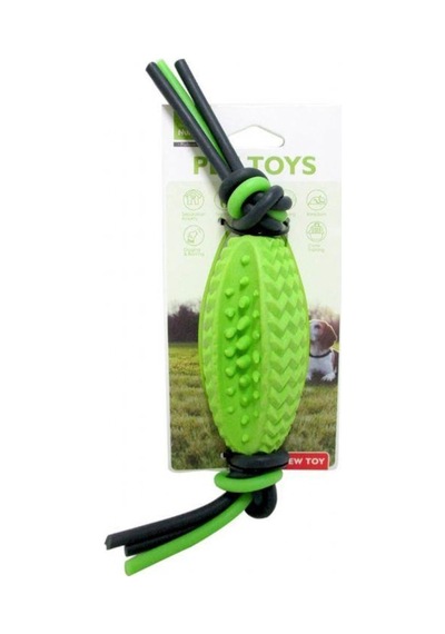 Nunbell Plastik Köpüklü Oval Top Köpek Oyuncağı Çok Renkli