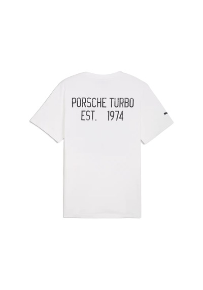Puma 634489-05 Porsche Graphic Tee 1 Tişört Erkek T-shirt Beyaz