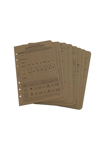 Rite İn The Rain All Weather Taktik Referans Kartı Seti, 4 5/8 "x 7", Taba Levhalar No. 9200t-r Genel