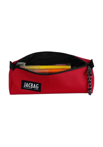 Jacbag Prıme Pencil Case-üçgen Tip Kalemkutu Prime-kırmızı renkli