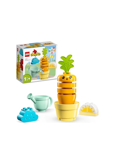 LEGO® DUPLO® İlk Büyüyen Havucum 10981 - 18 Ay & Üzeri Küçük Çocuklar için Eğitici Oyuncak Yapım Seti (11 Parça)