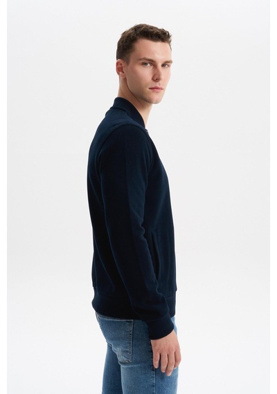 AR-MA Arma Erkek Slim Fit Selanik Kumaş Tam Fermuar Fleto Cepli Kapüşonsuz Kolej Yaka Sweatshirt K30324698302 Lacivert AR-MA Arma Erkek Slim Fit Selanik Kumaş Tam Fermuar Fleto Cepli Kapüşonsuz Kolej Yaka Sweatshirt K30324698302 Lacivert
