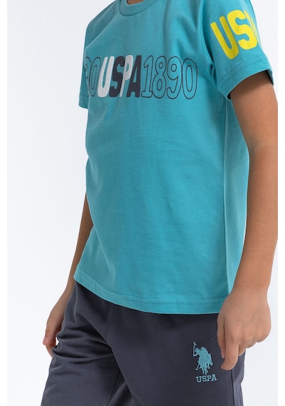 U S Polo Assn Klasik Cam Göbeği Erkek Çocuk Bermuda Takım