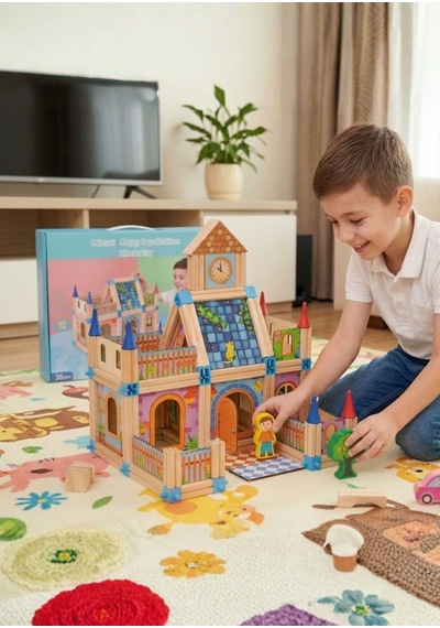 1:50 Ölçekli Montana Evi Mimarisi Taş- Seramik Maket Ev 3502