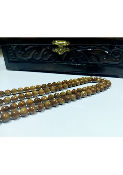 99 Luk Namaz Tesbih Doğal Kuka Tesbih... Ölçü: 7 X 7 Kahverengi