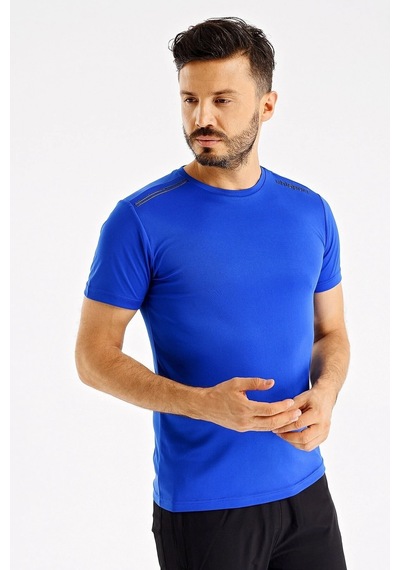 Uhlsport Erkek Günlük T-shirt Kevin M 3202110 Lacivert Siyah