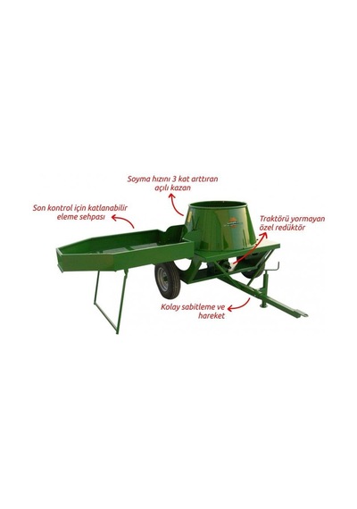 Kadıoğlu 280 Litre 160-200 Kg Traktör Tahrikli Sehpalı Ceviz Soyma Makinesi