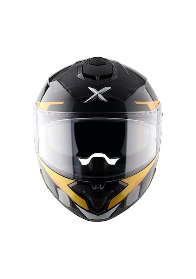 Axor Brutale Kryptıc Full Face Kapalı Kask Parlak Sarı - Siyah