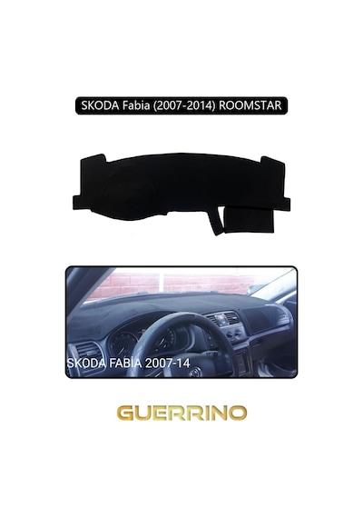 Skoda Fabia 2007-2014 Roomstartorpido Koruma Halısı Siyah Kenar