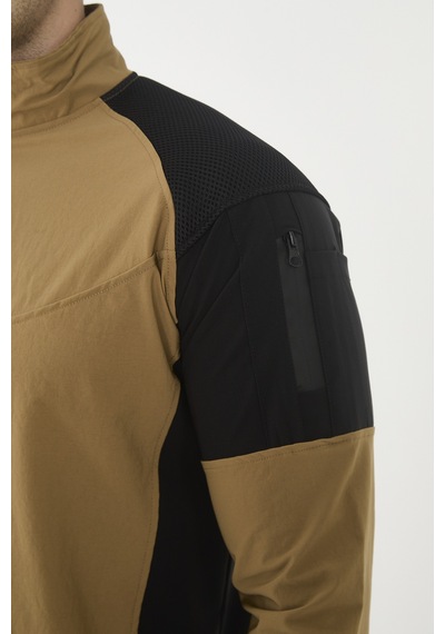 Camp Scoutland Camp138 Outdoor Tactical Su iticili Erkek Hardal-Siyah Taktik Sweatshirt