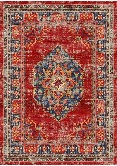 Ayrex Bazaarforum Pamuk Dokuma Taban Kaymaz Tüy Dökmeyen Vintage Halı Salon Halısı Mutfak Halısı Koridor Halısı Diğer