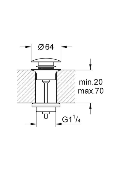 Grohe Bas-aç Gider Seti 65807dl0 Bakır
