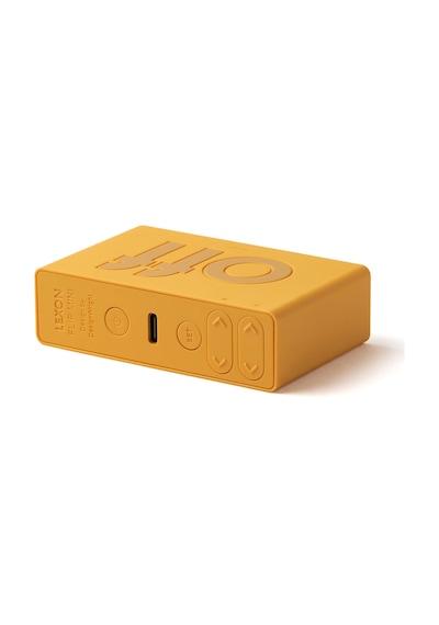 Lexon Flip Mini Şarj Edilebilir Alarm Saat Sarı