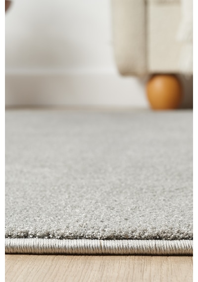 Mariesse Home Puffy Düz Renk Peluş Kalın Dokuma Kesme Yolluk Makina Dokuma Halısı 4500-gri